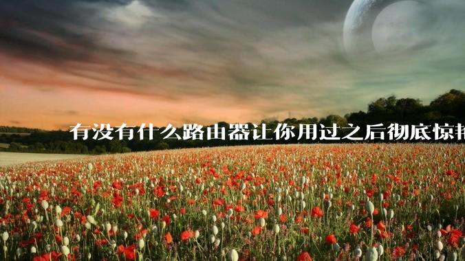 有没有什么路由器让你用过之后彻底惊艳了？