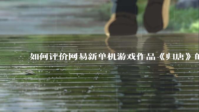 如何评价网易新单机游戏作品《归唐》的首发 PV ？
