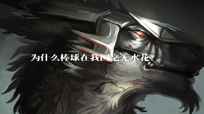 为什么棒球在我国毫无水花？