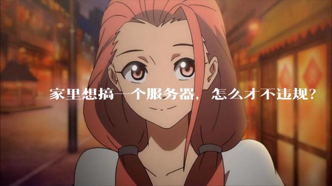 家里想搞一个服务器，怎么才不违规？