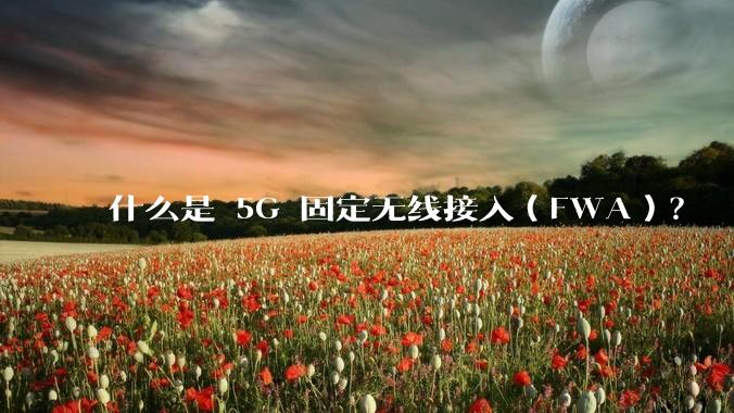 什么是 5G 固定无线接入（FWA）？