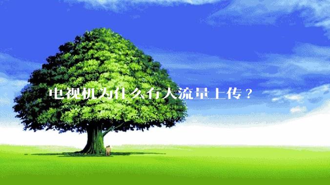 电视机为什么有大流量上传?