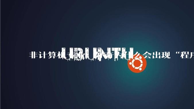 非计算机专业，好奇为什么会出现“程序依赖bug运行”的情况？